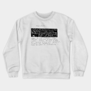 FLUXUS Manifesto Crewneck Sweatshirt